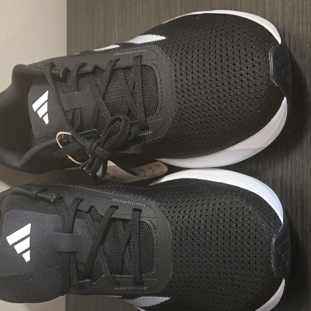 Mens Size 11.5 Adidas Duramo DL Black and White  Running Sneakers ID9849 Nwt - Picture 5 of 8